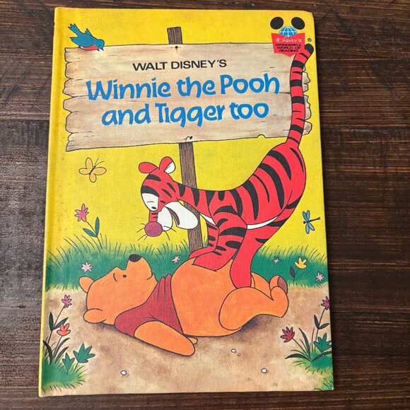 Disney Other - Vintage 1975 Walt Disney Winnie the Pooh and Tigger Too Hard Back Book